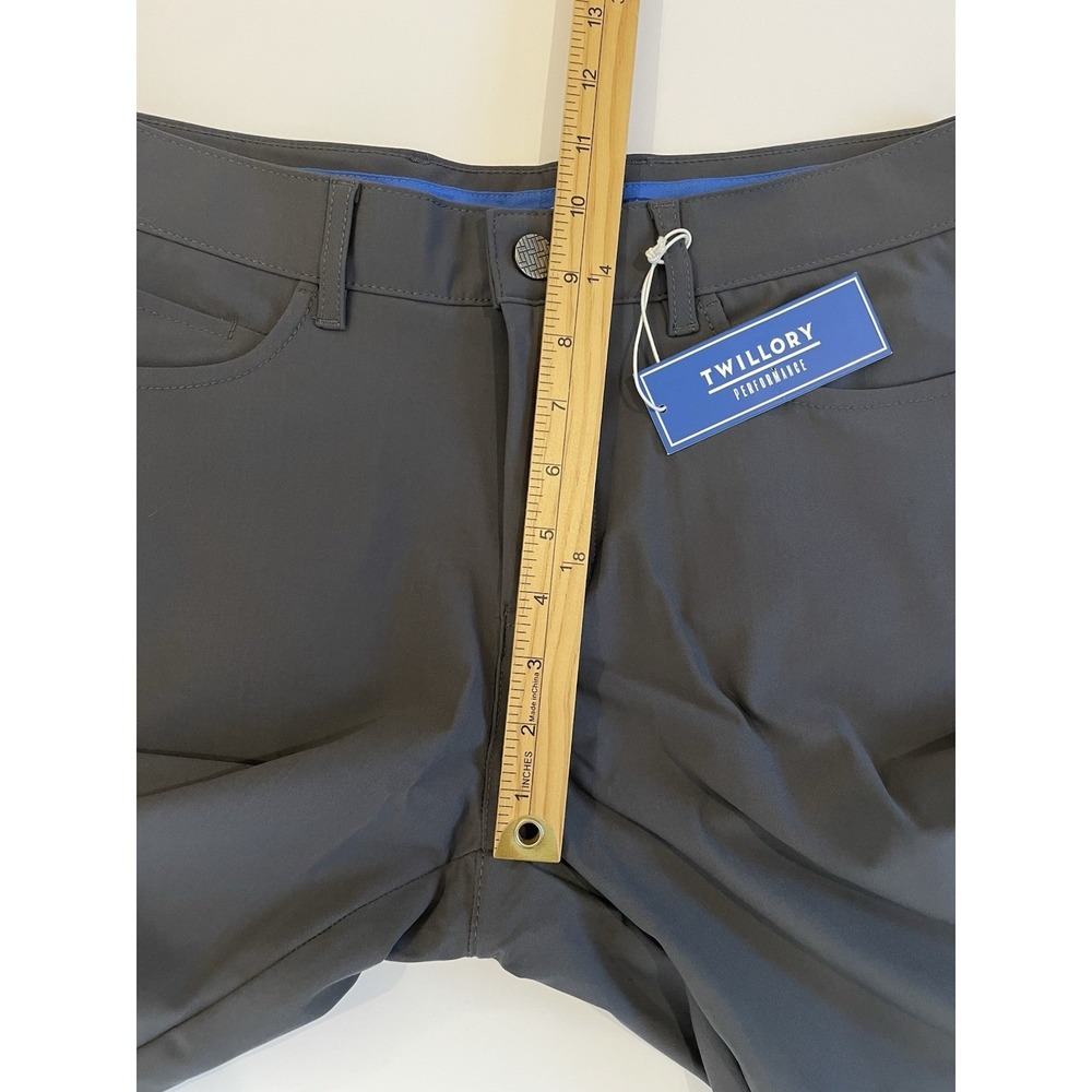 NEW Twillory Performance Pants Sz 32x32(30"L) Tech Fabric Tailored Fit Gray Golf - Picture 8 of 9